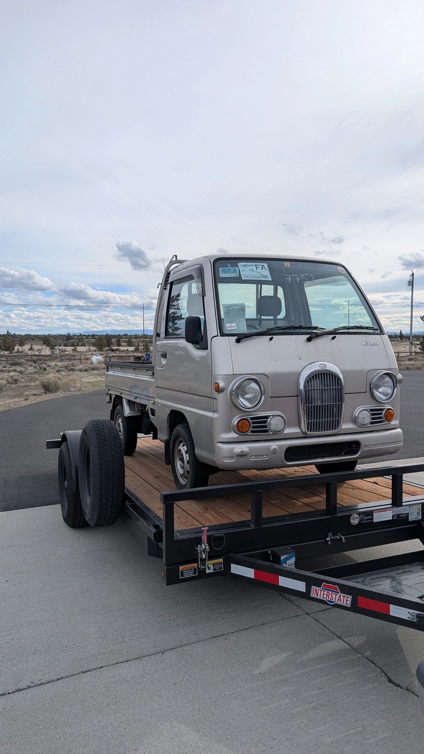 Subaru Sambar kei truck — find its chassis number to order the right parts